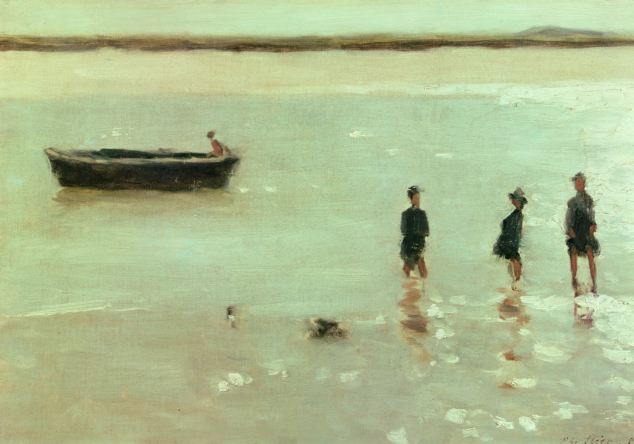 Stranden ved Etaples, 1887 (oc) av Philip Wilson Steer