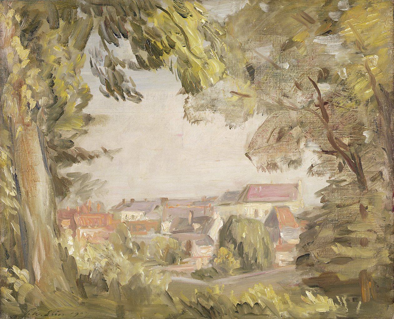 Montreuil fra vollene, 1907 av Philip Wilson Steer