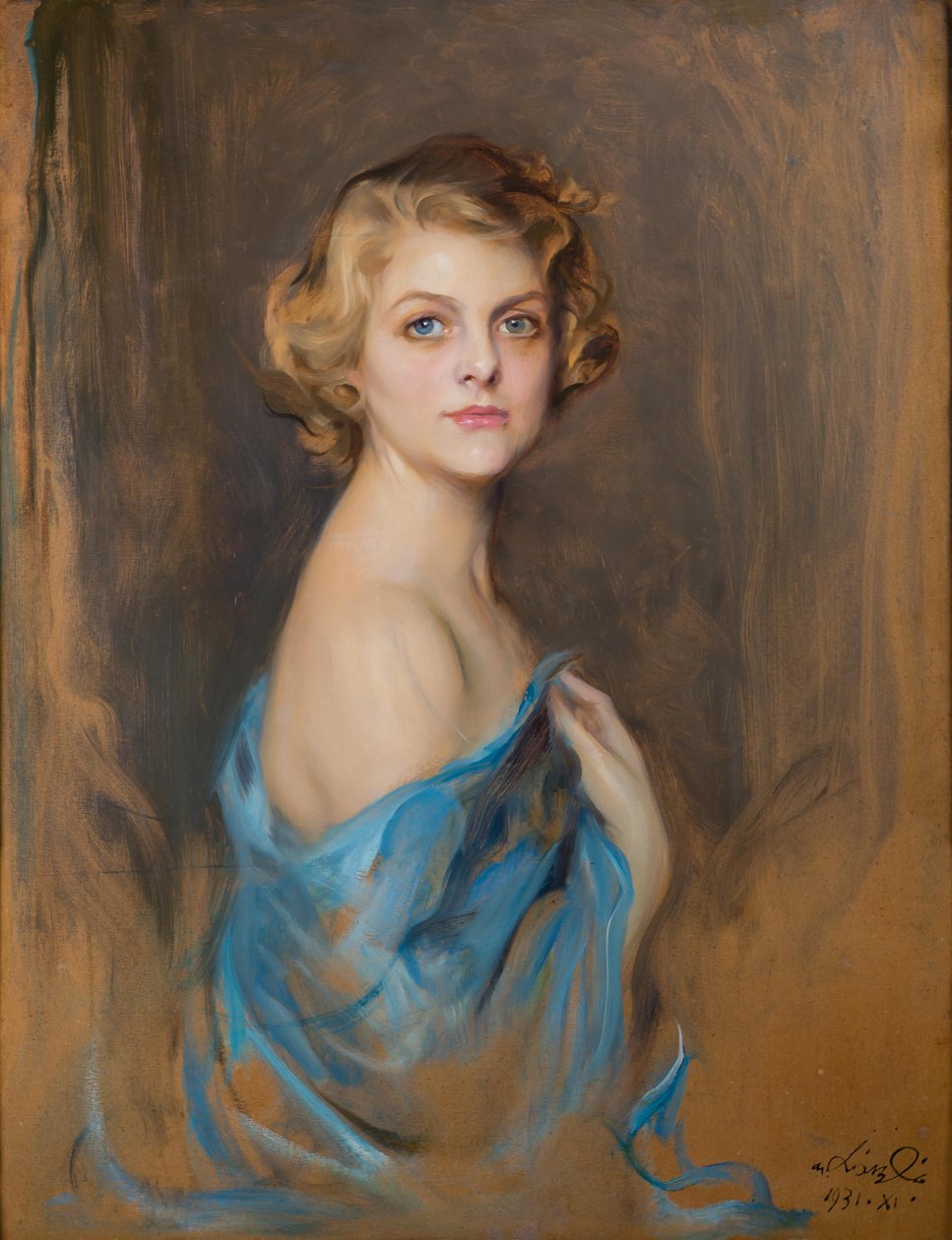 Portrett av fru Theodore P. Grosvenor (née Anita Strawbridge, 1901-1987) av Philip de László