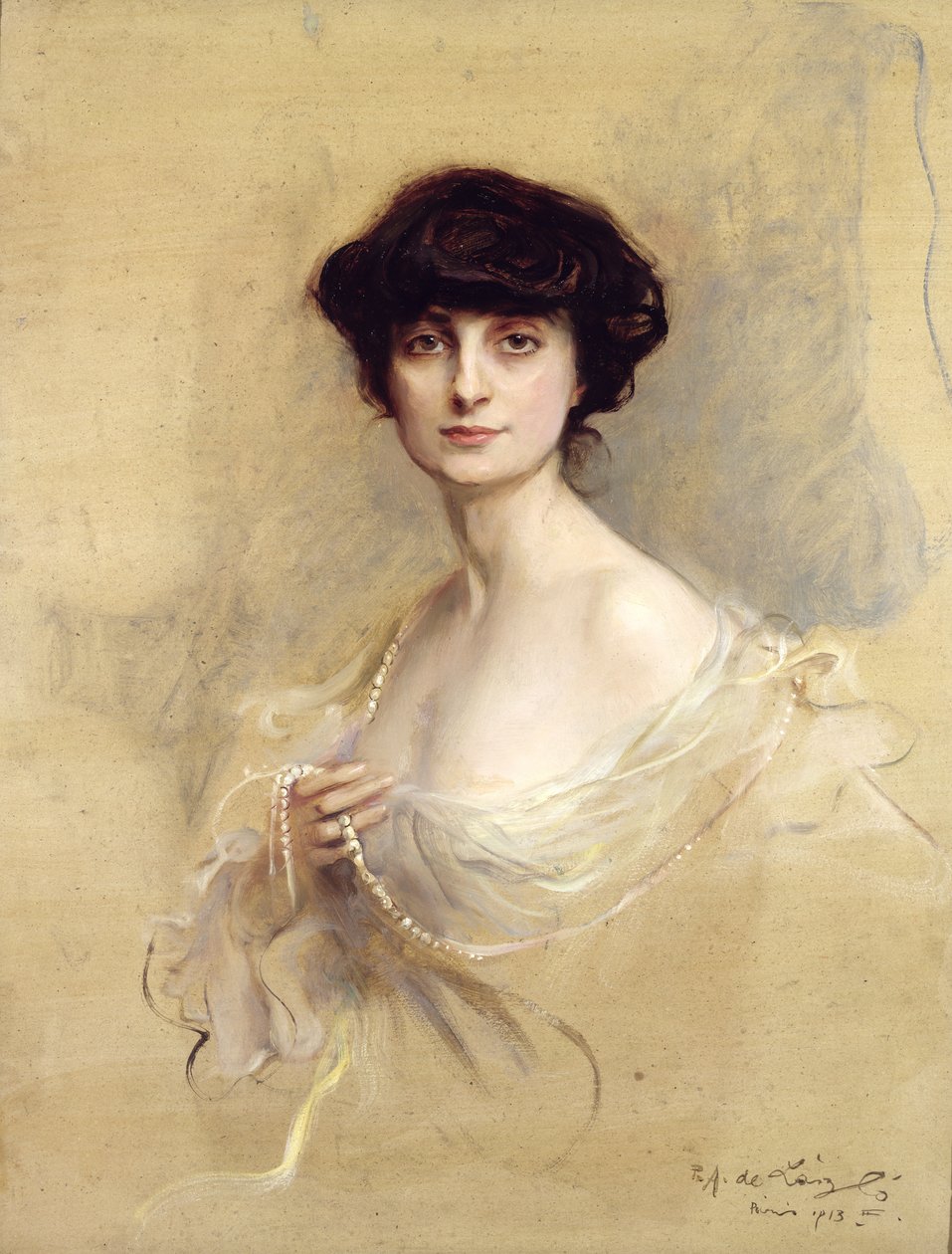 Anna de Noailles (1876-1933) 1913 (olje på lerret) av Philip Alexius de Laszlo