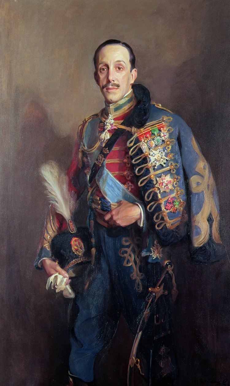 Portrett av kong Alfonso XIII av Spania (1886-1941) av Philip Alexius de Laszlo