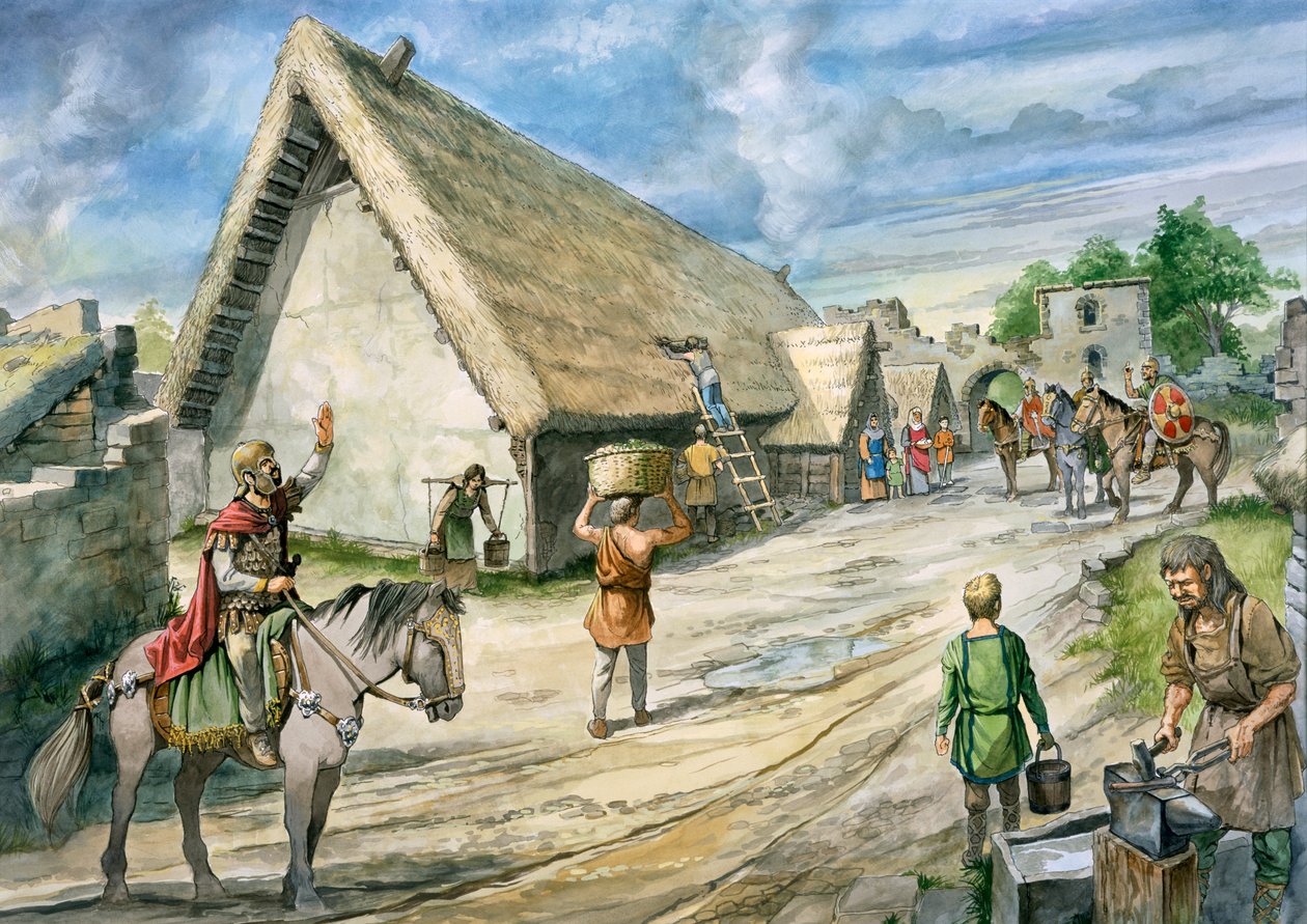 Birdoswald romersk fort, c2nd century, c1990-2010 av Philip Corke