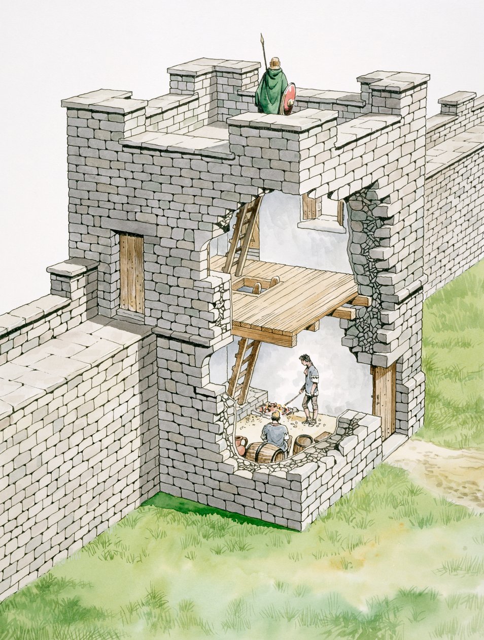 Hadrians mur: Banks East Turret, c2nd century, 1990-2010 av Philip Corke