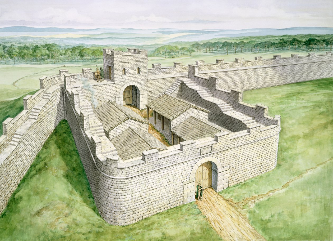 Hadrians Wall Cawfields Milecastle, c2nd century, 1990-2010 av Philip Corke