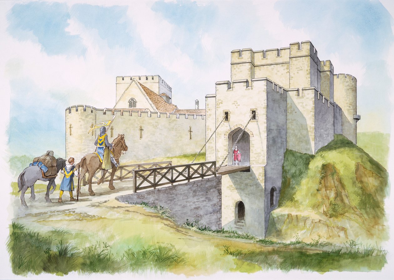 Helmsley Castle, North Yorkshire, 1200-tallet c1990-2010 av Philip Corke