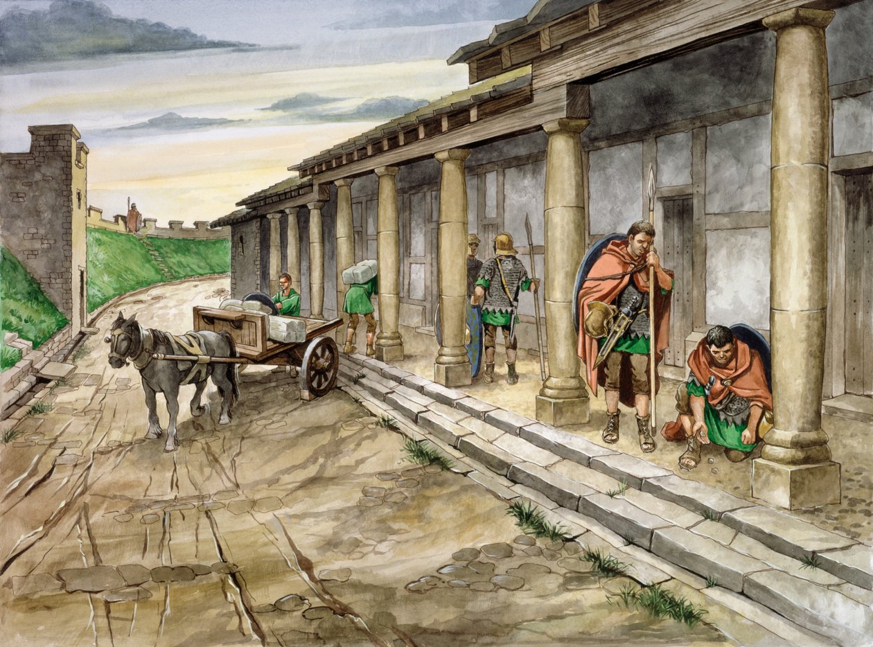 Housesteads Roman Fort, 2. århundre, c1990-2010 av Philip Corke