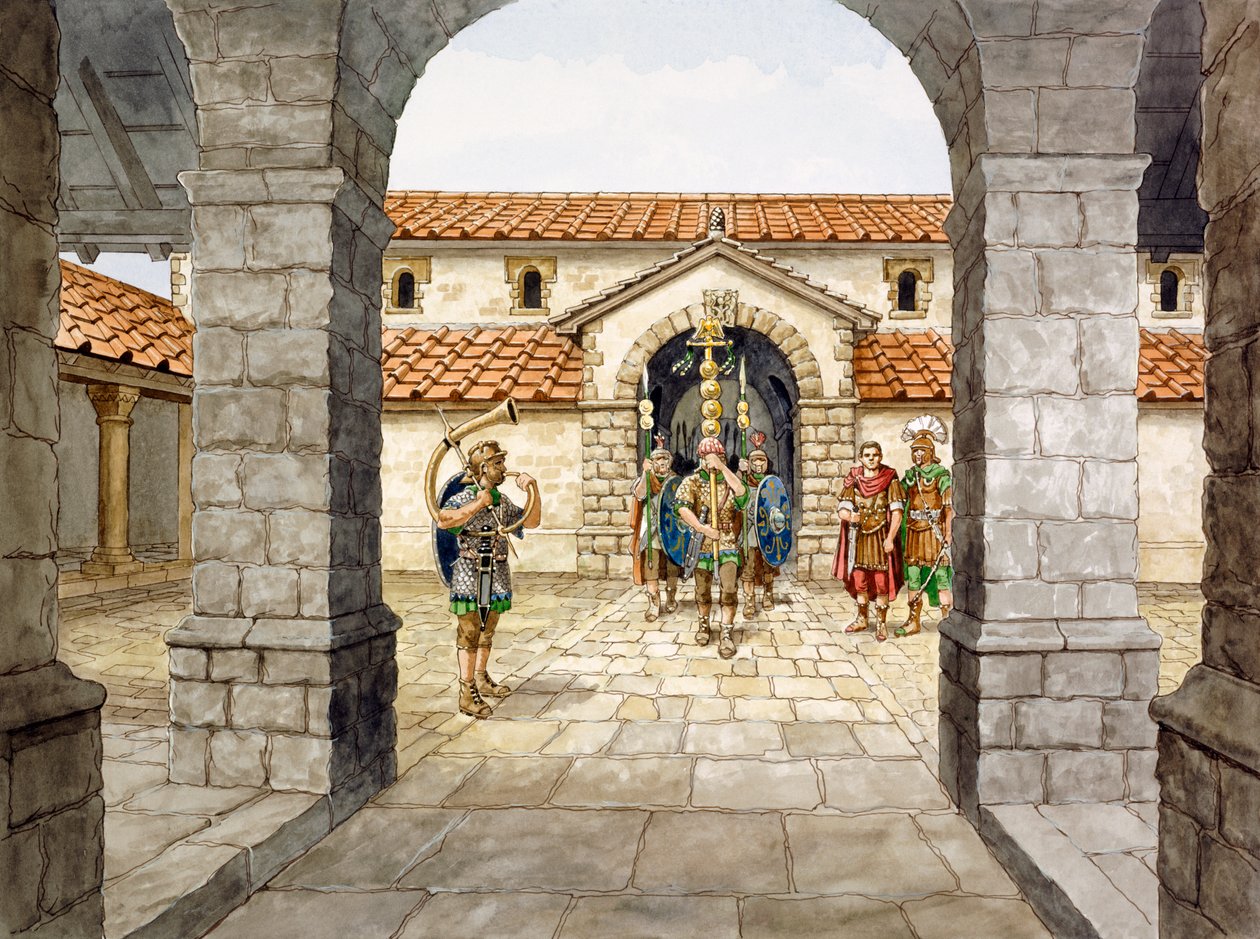 Housesteads Roman Fort, 3. århundre, c1990-2010 av Philip Corke