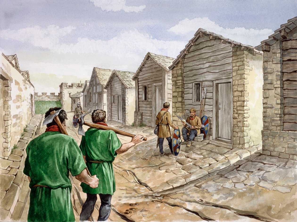 Housesteads Roman Fort, 4. århundre, c1990-2010 av Philip Corke