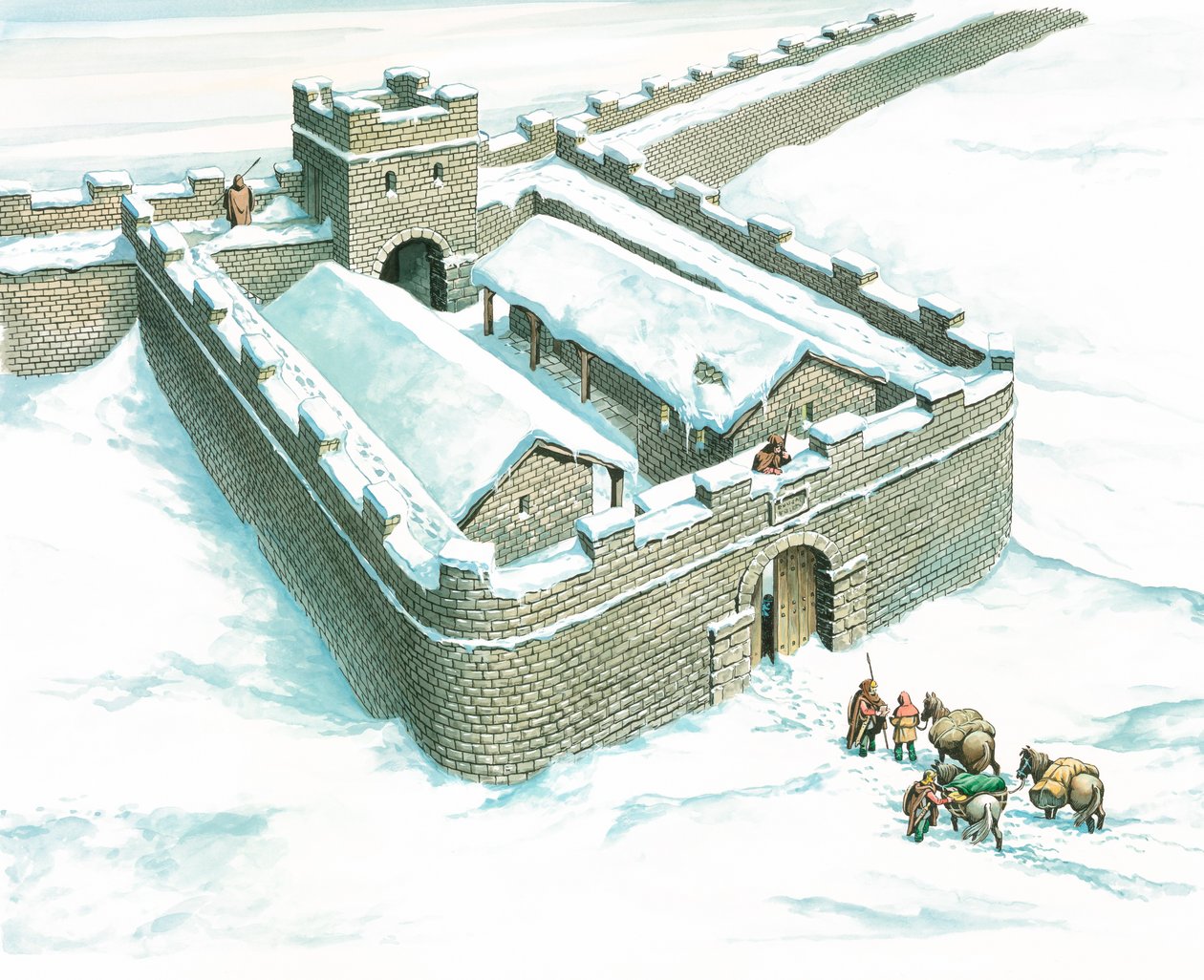 Winshields Milecastle, Hadrians mur, Northumberland, 2007. av Philip Corke