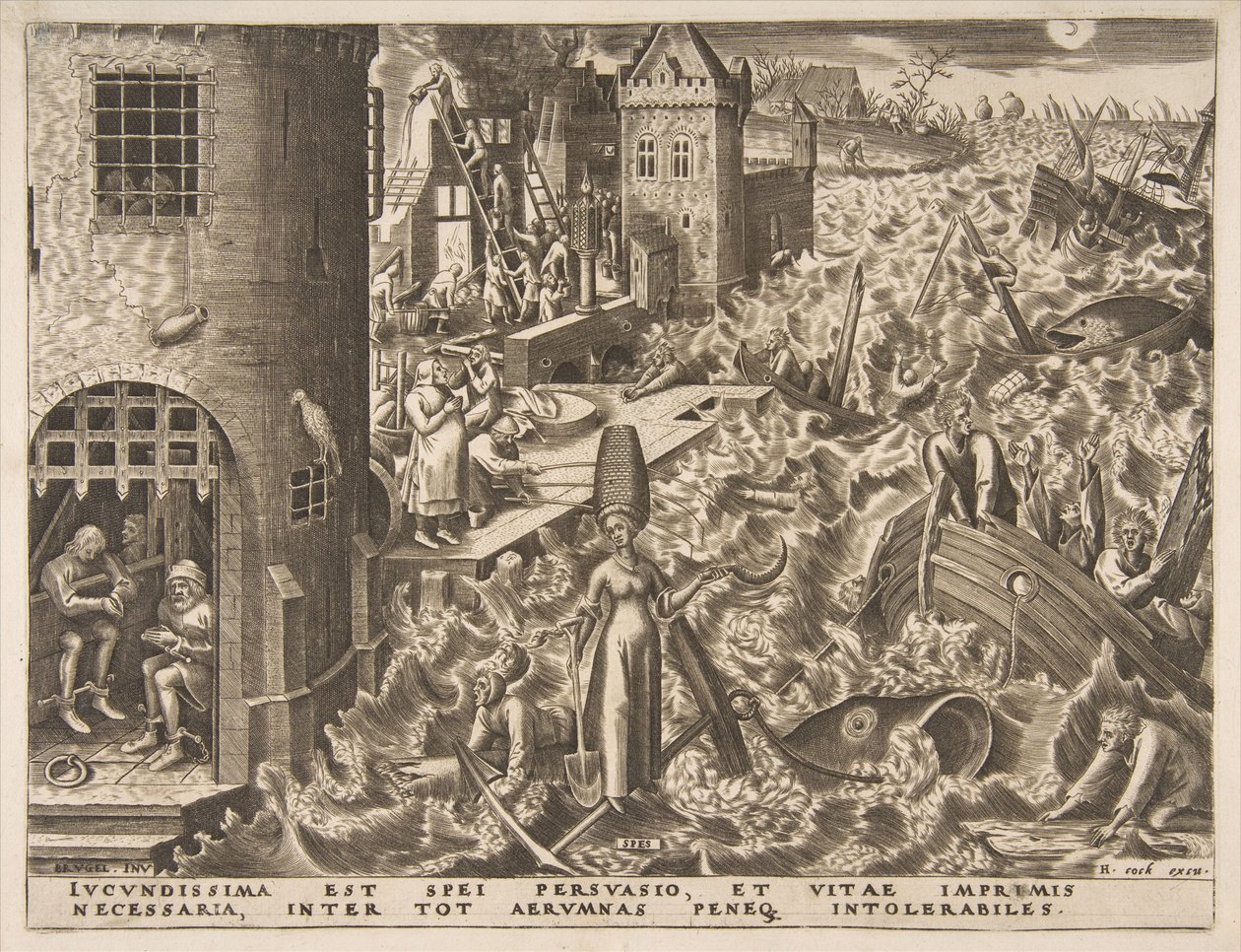 Hope Spes fra serien The Virtues, 1559-60. av Philip Galle