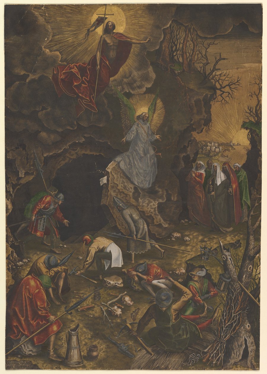 Oppstandelsen, ca. 1562-63. av Philip Galle