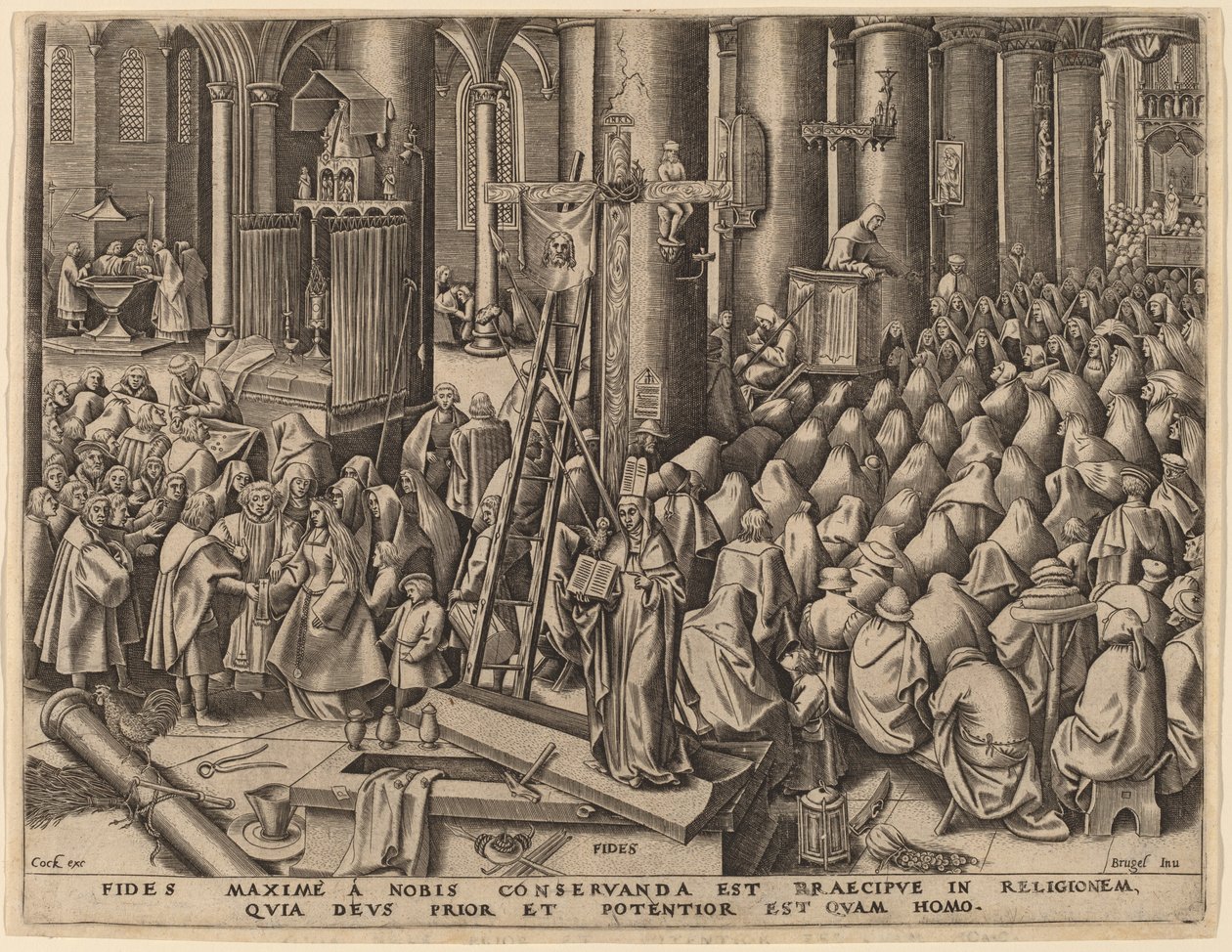 Tro av Philip Galle after Pieter Bruegel the Elder