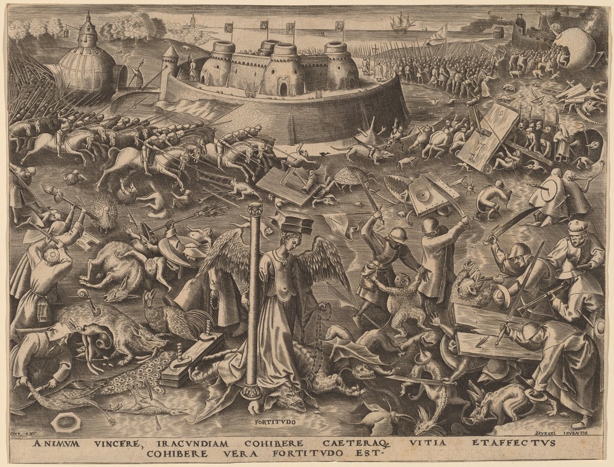 Motstand av Philip Galle after Pieter Bruegel the Elder