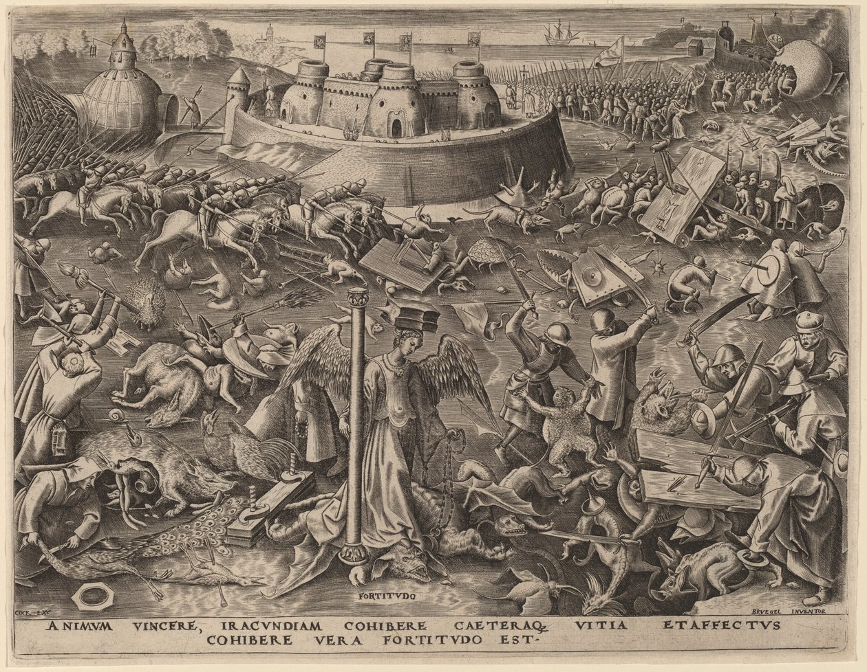 Motstand av Philip Galle after Pieter Bruegel the Elder