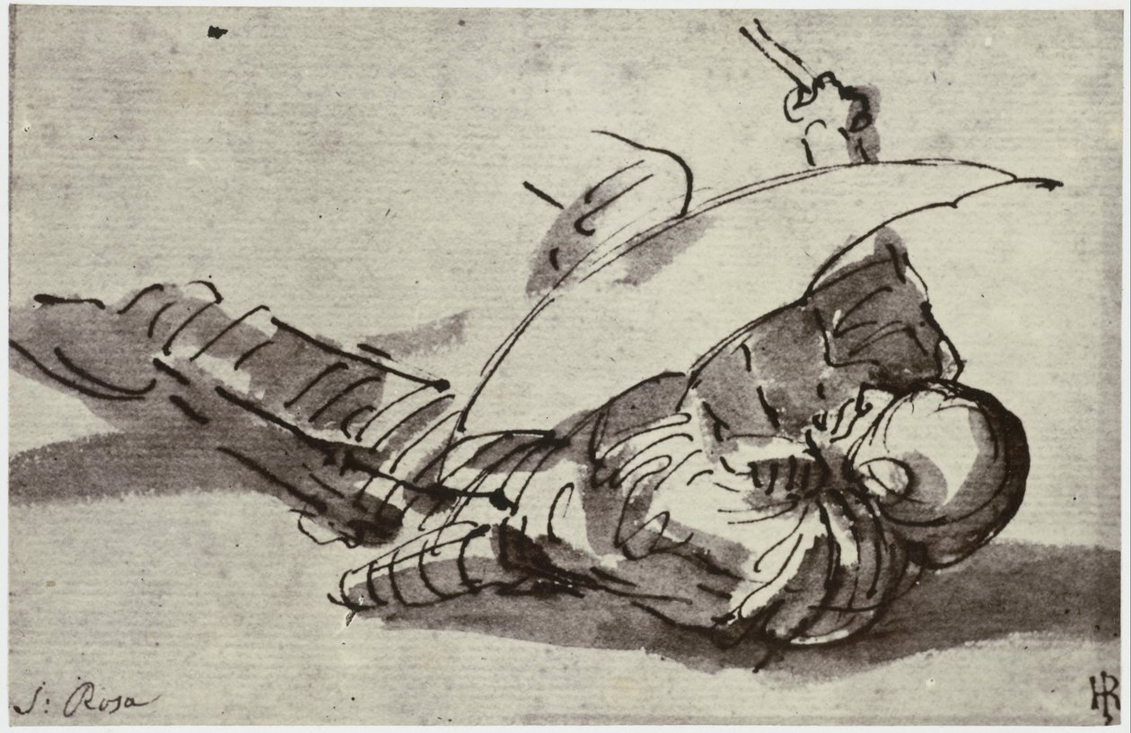 Salvator Rosa, Den sårede soldaten av Philip Henry Delamotte