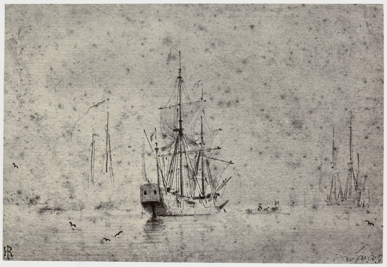 Willem van der Velde, Shipping av Philip Henry Delamotte