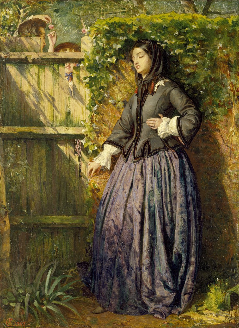 Brutte løfter, 1857 av Philip Hermogenes Calderon