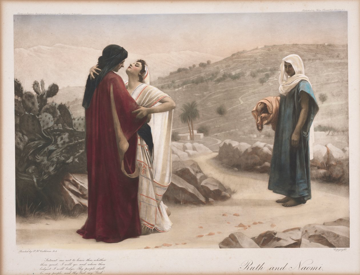 Ruth og Naomi av Philip Hermogenes Calderon