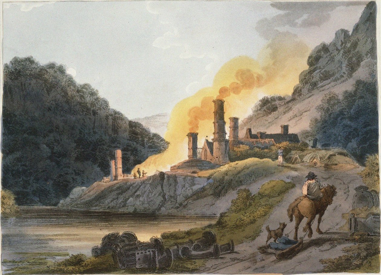 Iron Works, Colebrook Dale, 1805 av Philip James Loutherbourg the Younger