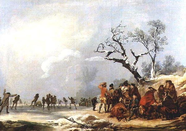Skøytescene av Philip James de Loutherbourg