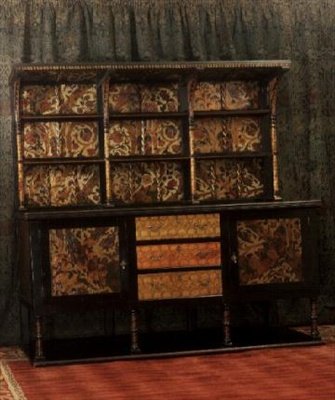 Skjenk med dekorative paneler, ca. 1892 (tre) av Philip Webb