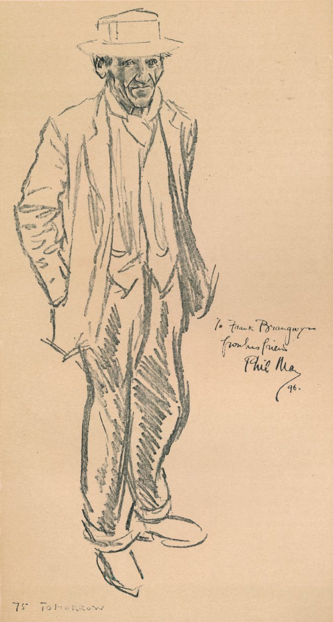 Et selvportrett av Phil May, 1896, 1903 av Philip William May