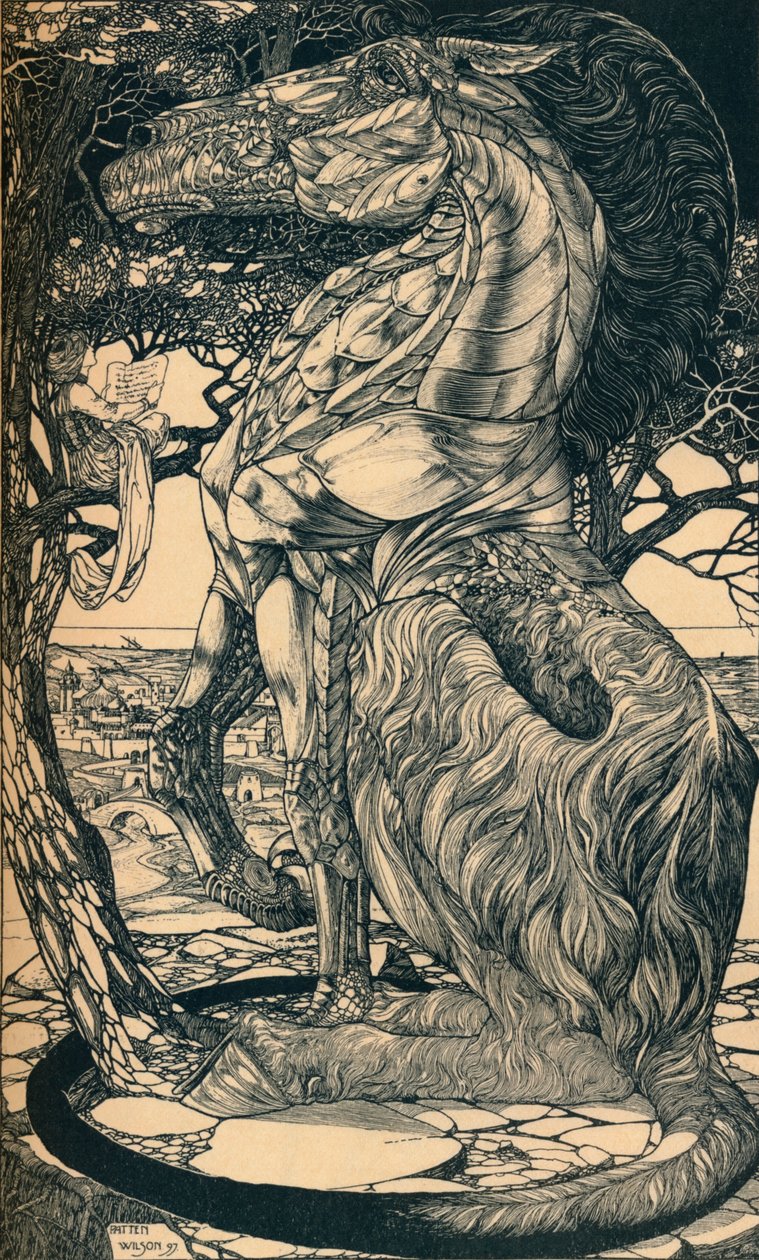 Rustum og Simoorg, c1897 av Philip William May