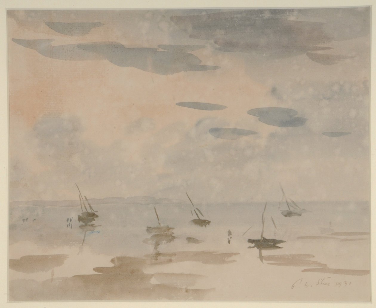 (akvarell på papir) av Philip Wilson Steer
