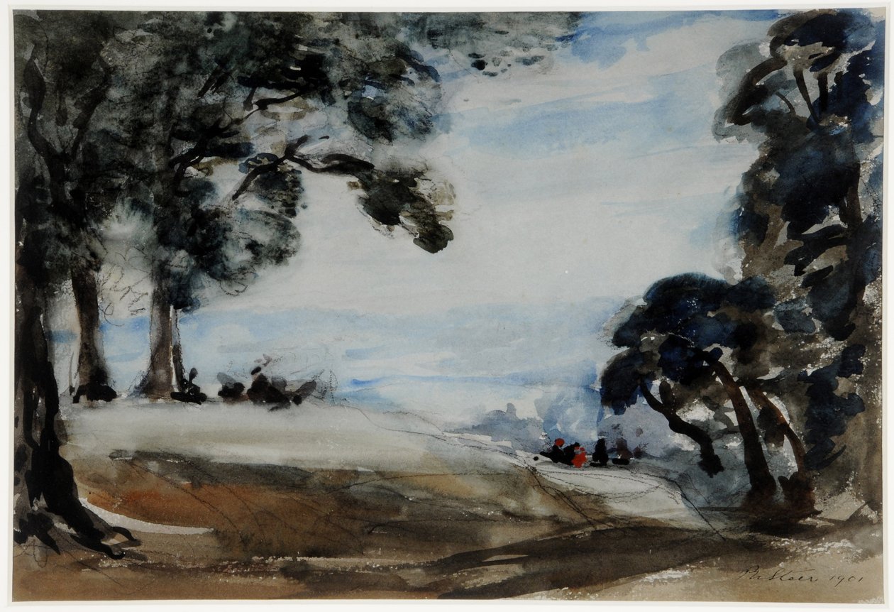 (akvarell på papir) av Philip Wilson Steer