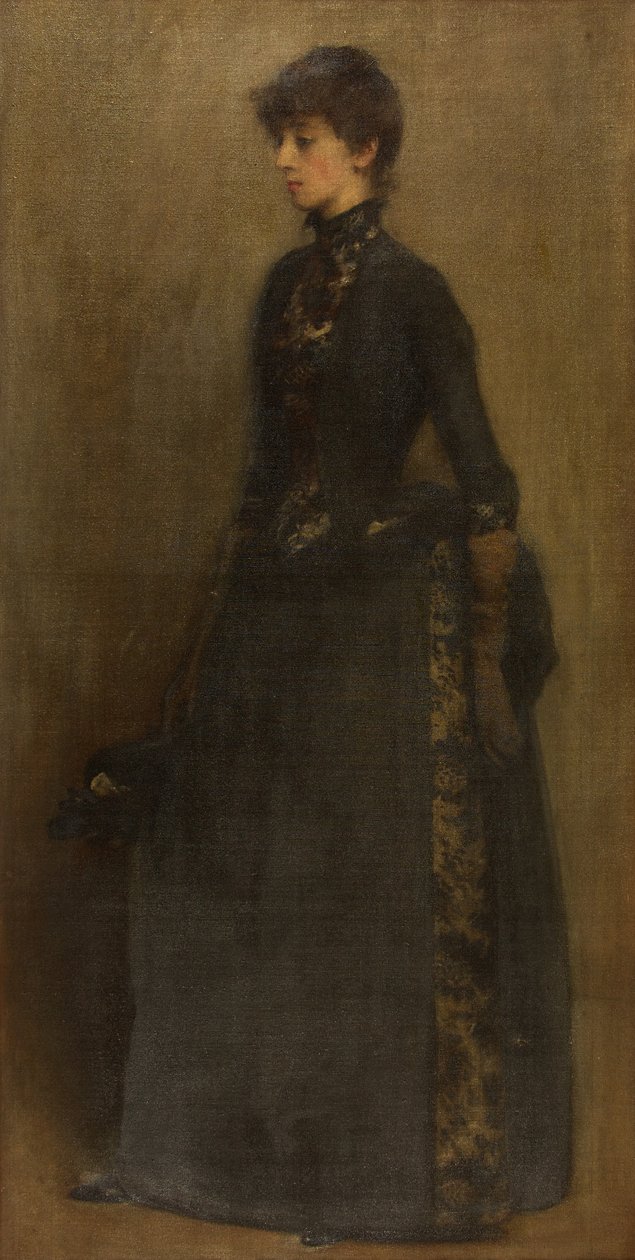 Lady in Grey: Mrs Montgomery (olje på lerret) av Philip Wilson Steer
