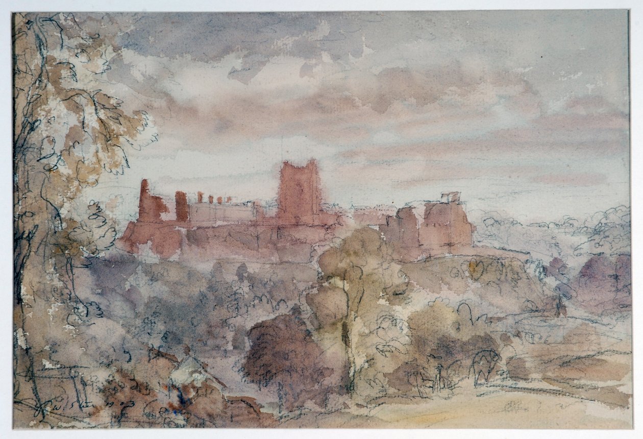 Richmond Castle, Yorkshire av Philip Wilson Steer