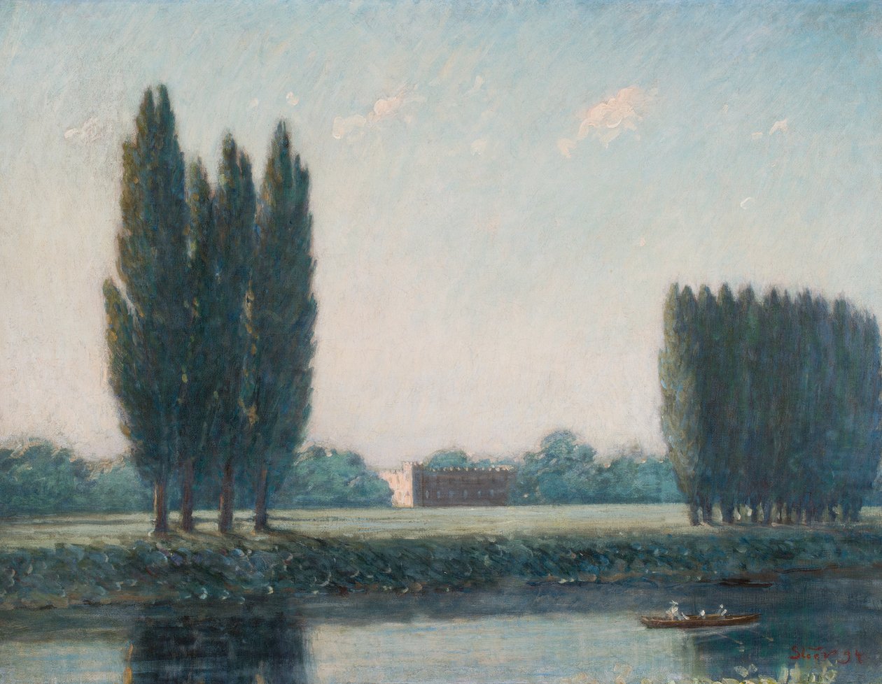 Syon House from the river, ca. 1894 (olje på lerret) av Philip Wilson Steer