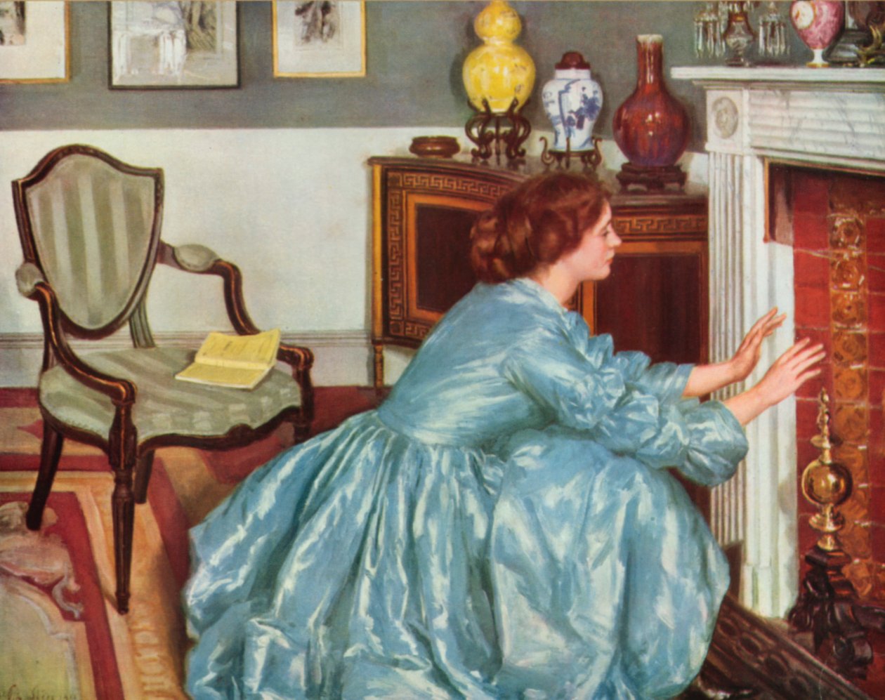 Slutten av kapittelet (fargelitografi) av Philip Wilson Steer