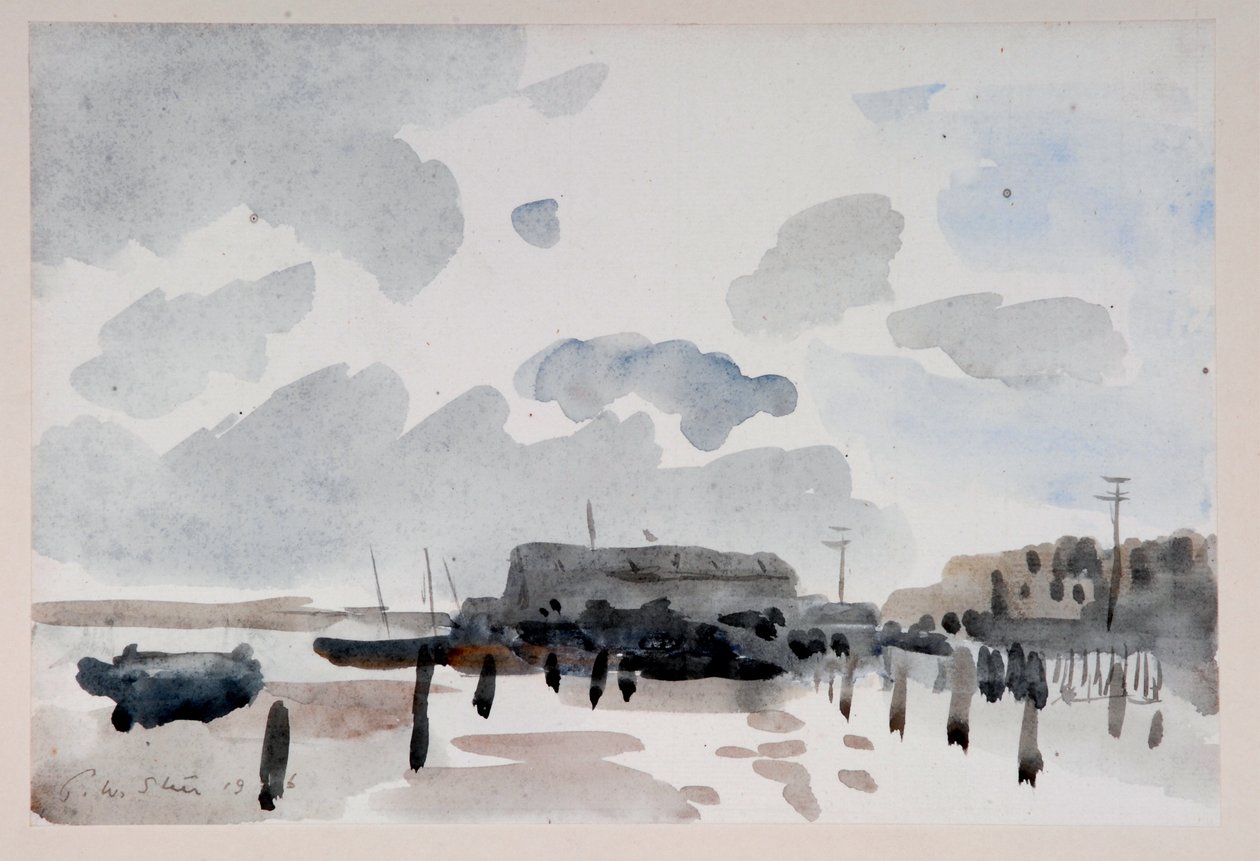 The Quay, Shoreham av Philip Wilson Steer