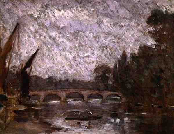 Themsen ved Richmond (olje om bord) av Philip Wilson Steer