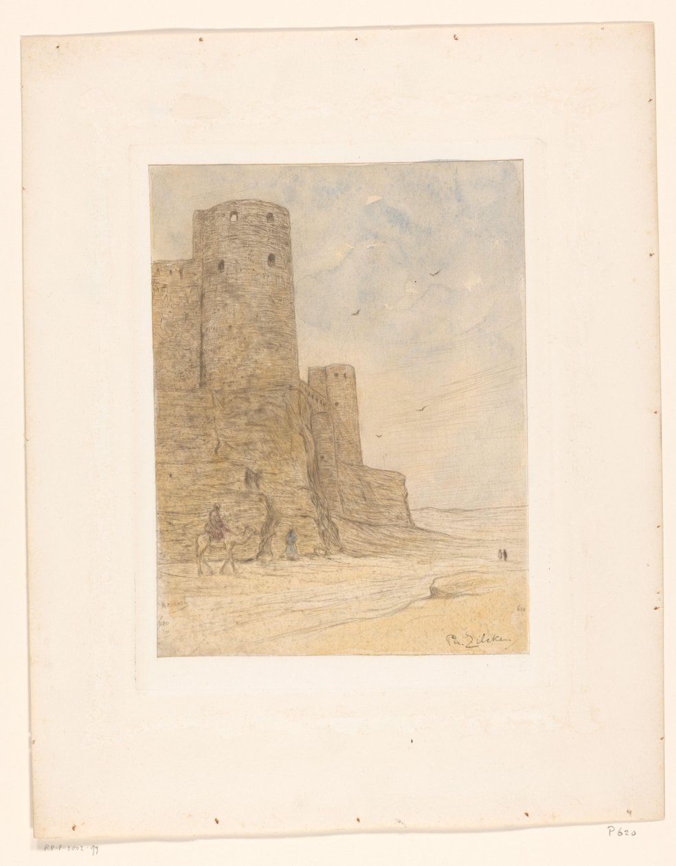 Slott i ørkenen Les remparts de Salladin (original tittel) av Philip Zilcken (signed by artist)