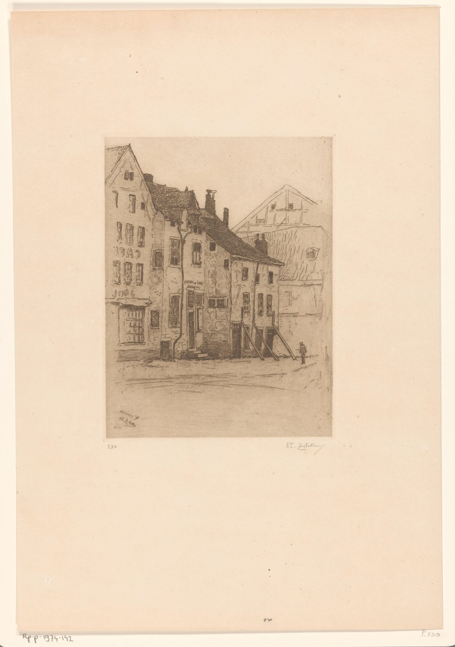 Gamle hus på Place Verte, i Verviers Vieilles maisons, Place Verte (Verviers) (original tittel) av Philip Zilcken