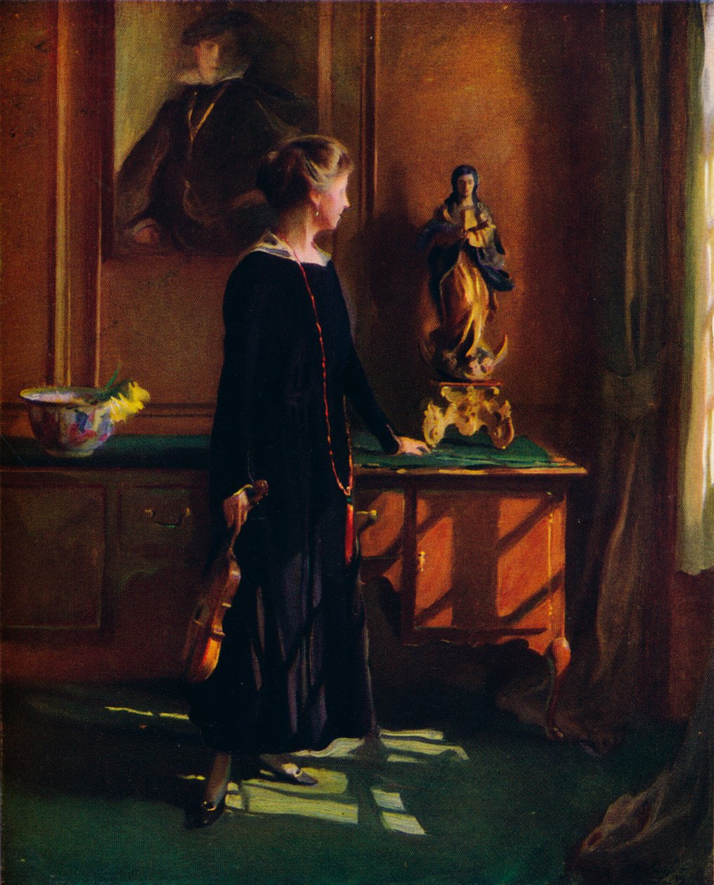 Lucy de Laszlo, kunstnerens kone, 1919 av Philip de László