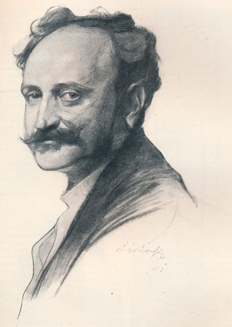 Skisseportrett av Dr Jules De Wlassics, ungarsk utdanningsminister, c1901 1901-1902. Artister: Fulop Laszlo, Philip A de Laszlo. av Philip de László