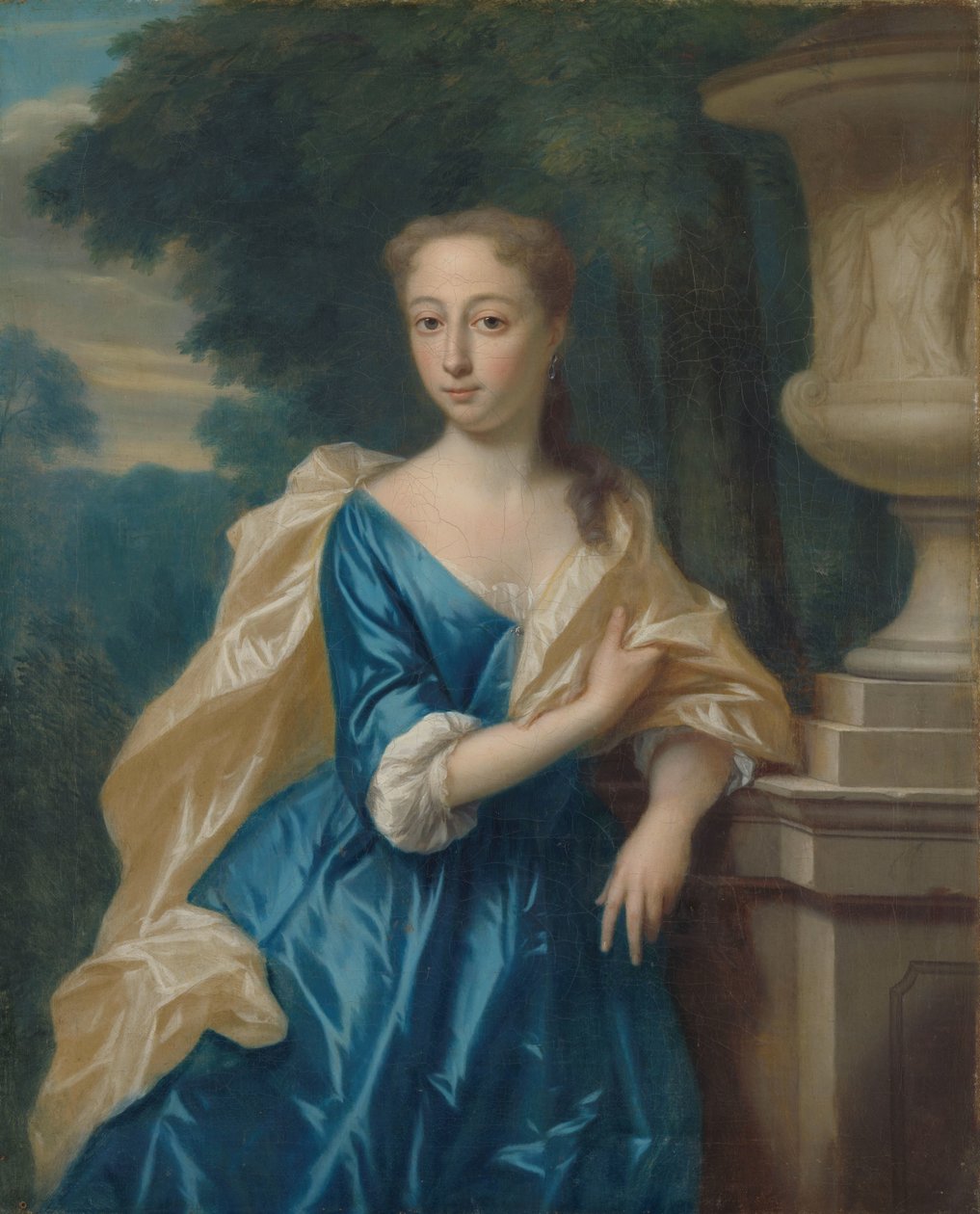Justina Johanna Ramskrammer (1702-98), kone til Isaac Parker av Philip van Dijk