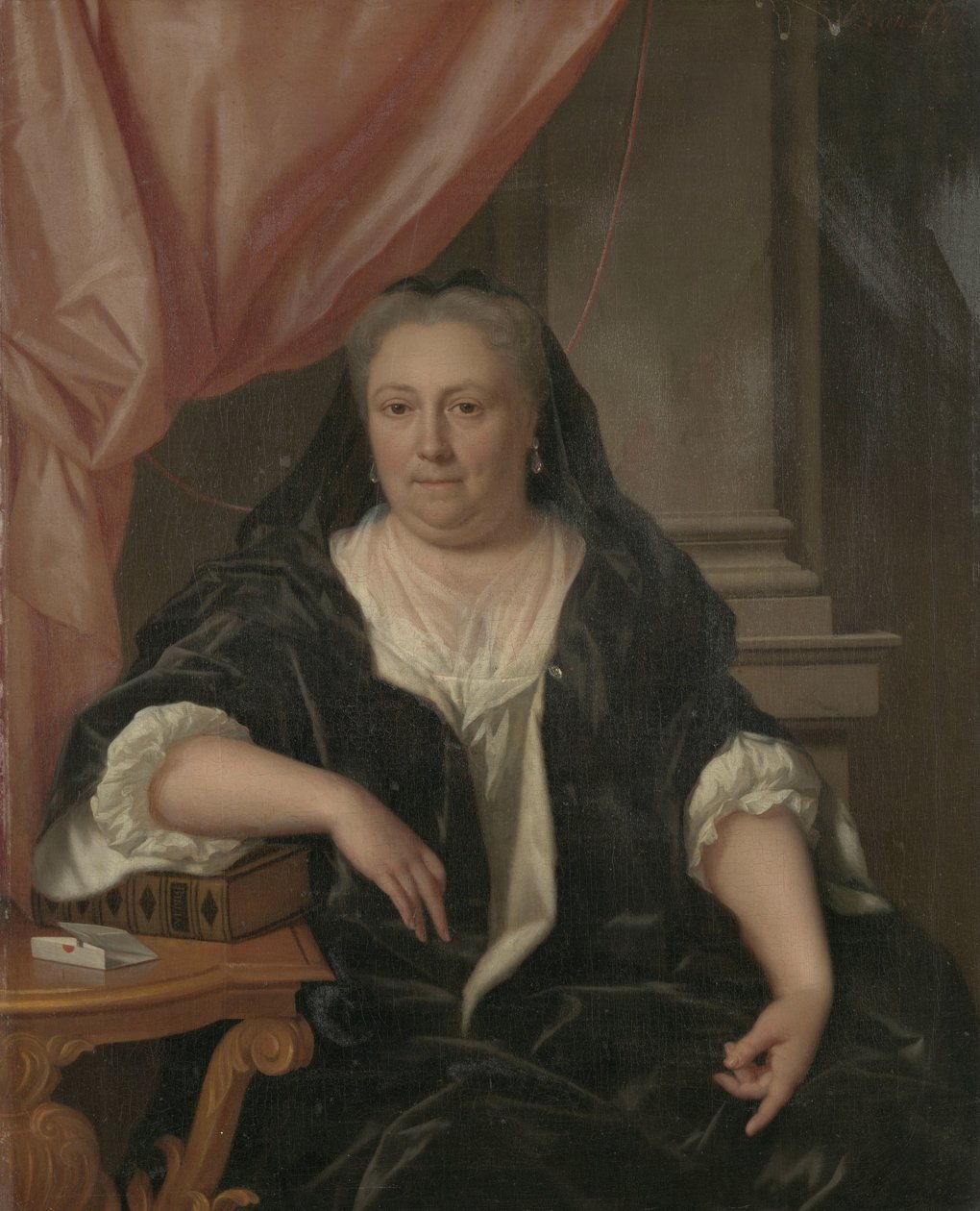 Portrett av Maria van Citters (1684-1752), kona til Caspar Adriaen Parduyn av Philip van Dijk