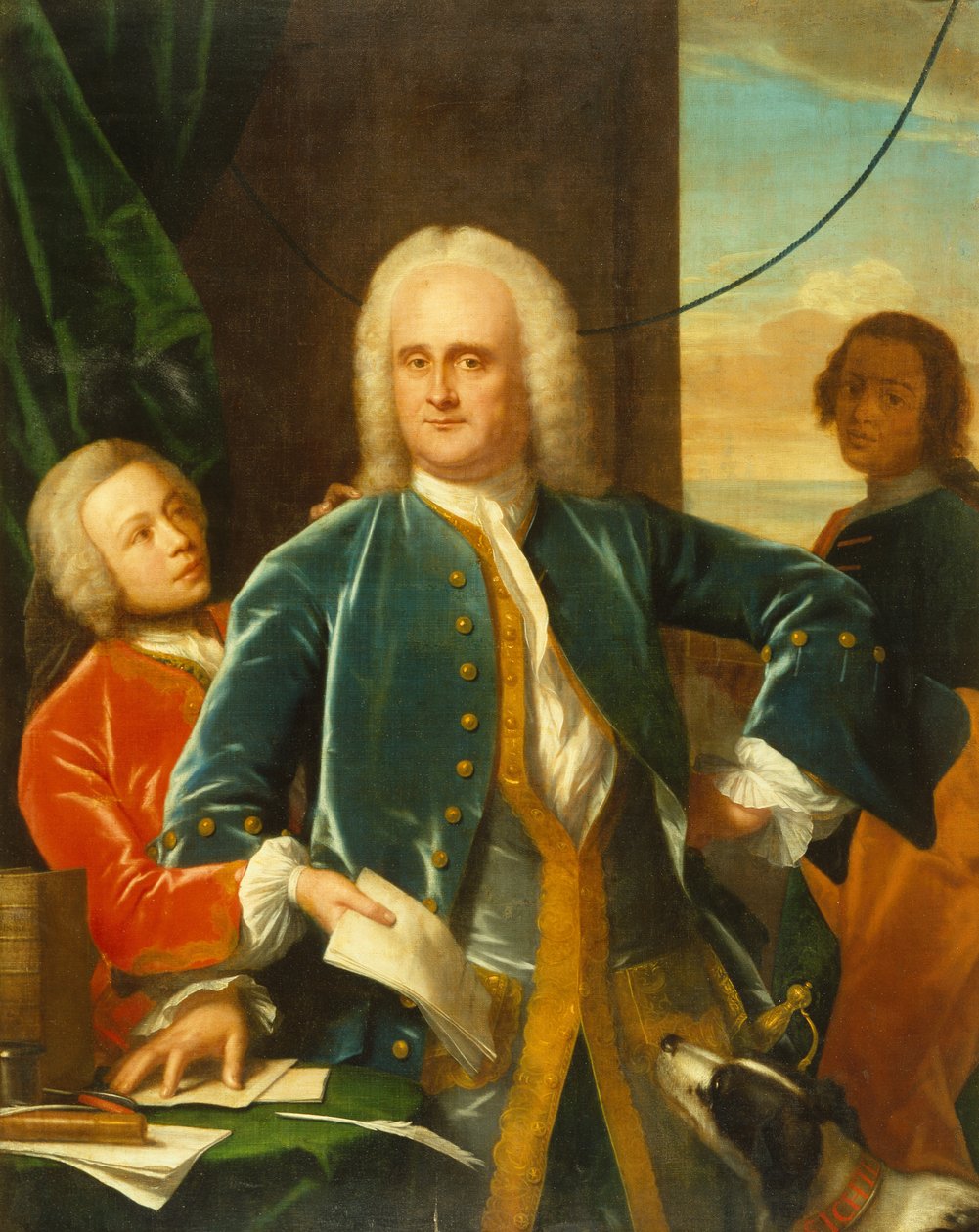 Jan Albert Sichterman med sønnen Jan Albert av Philip van Dyck