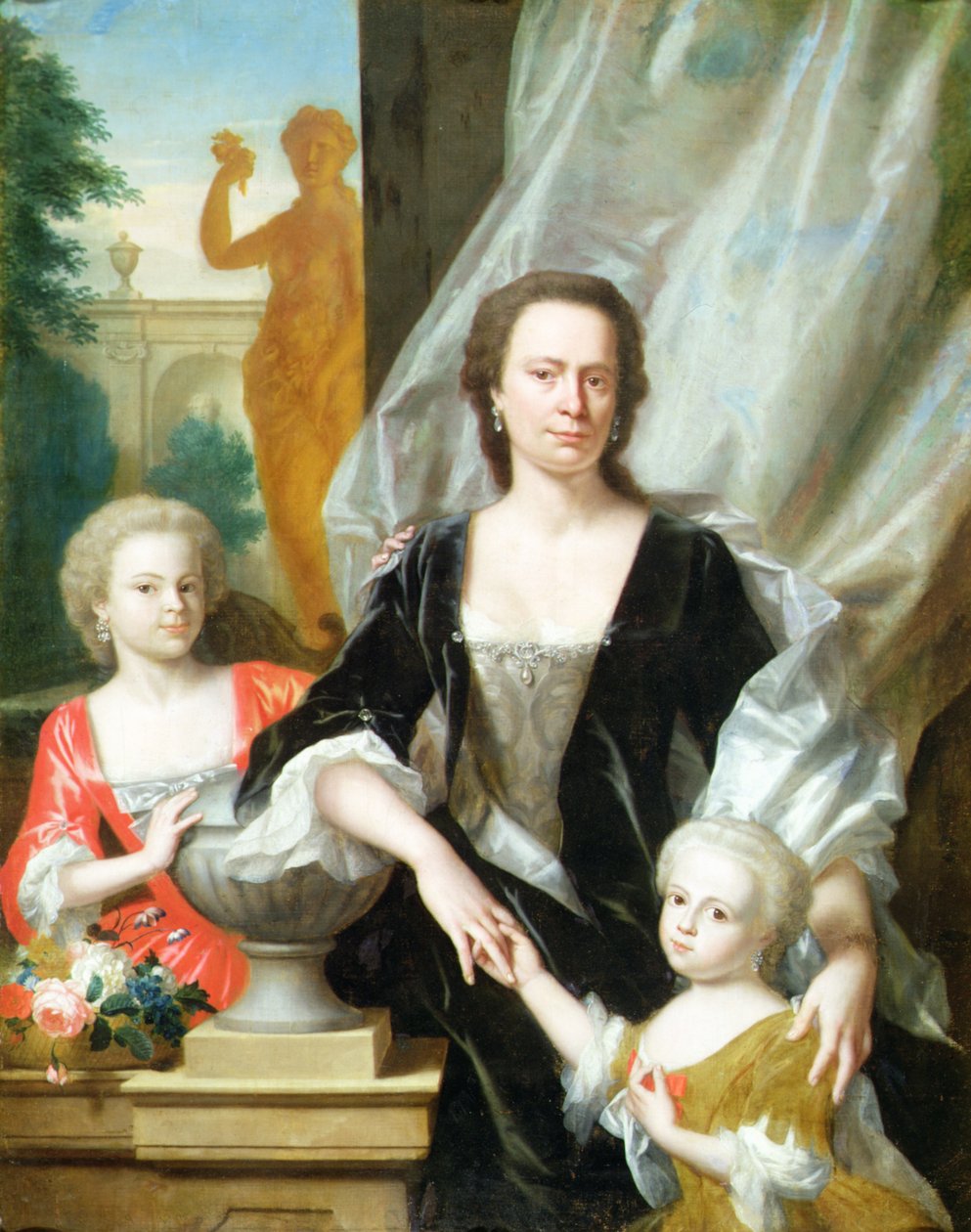 Sybilla Volkera Sighterman med sine døtre av Philip van Dyck