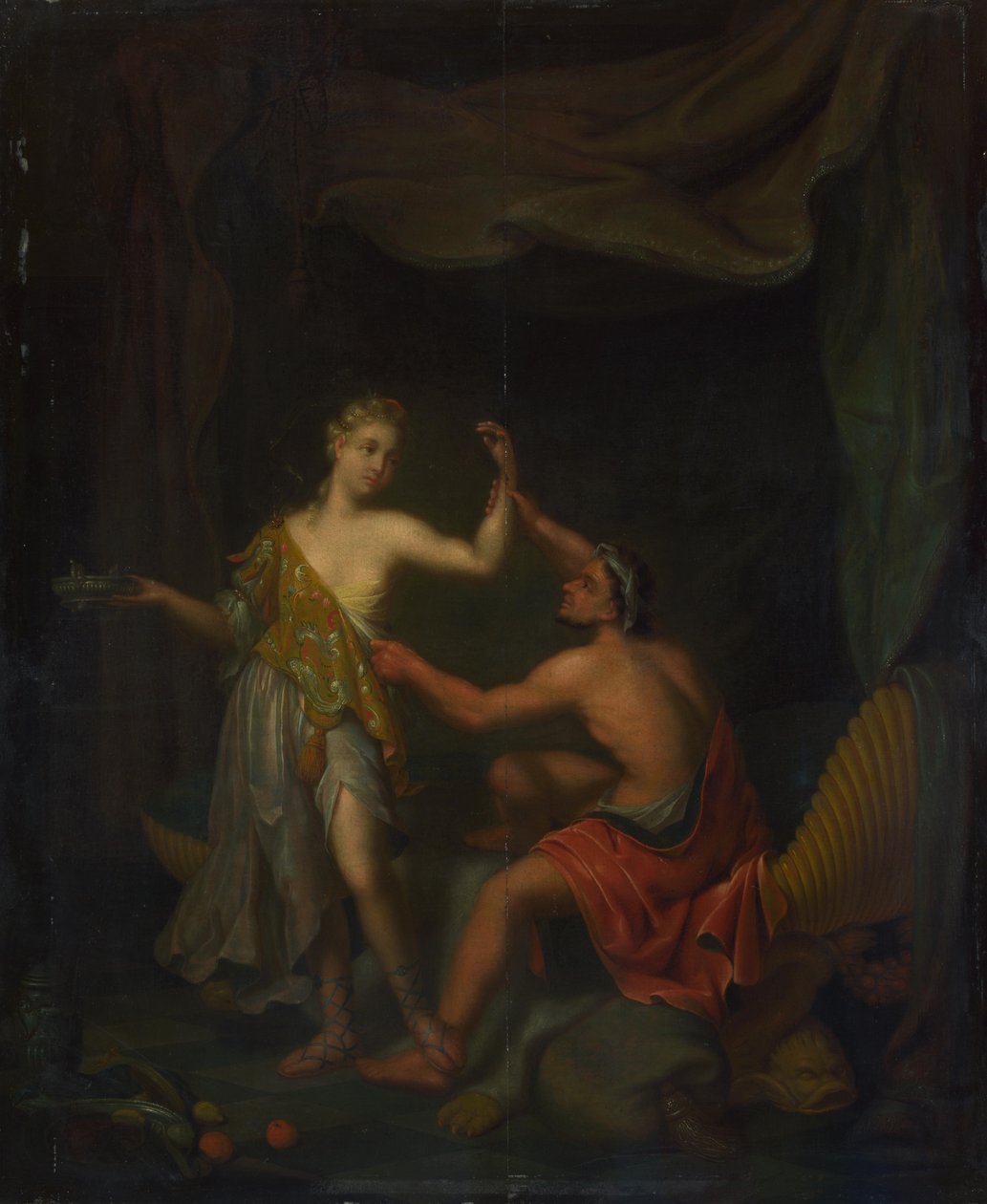 Voldtekten av Tamar av Amnon, etter 1718 av Philip van Santvoort