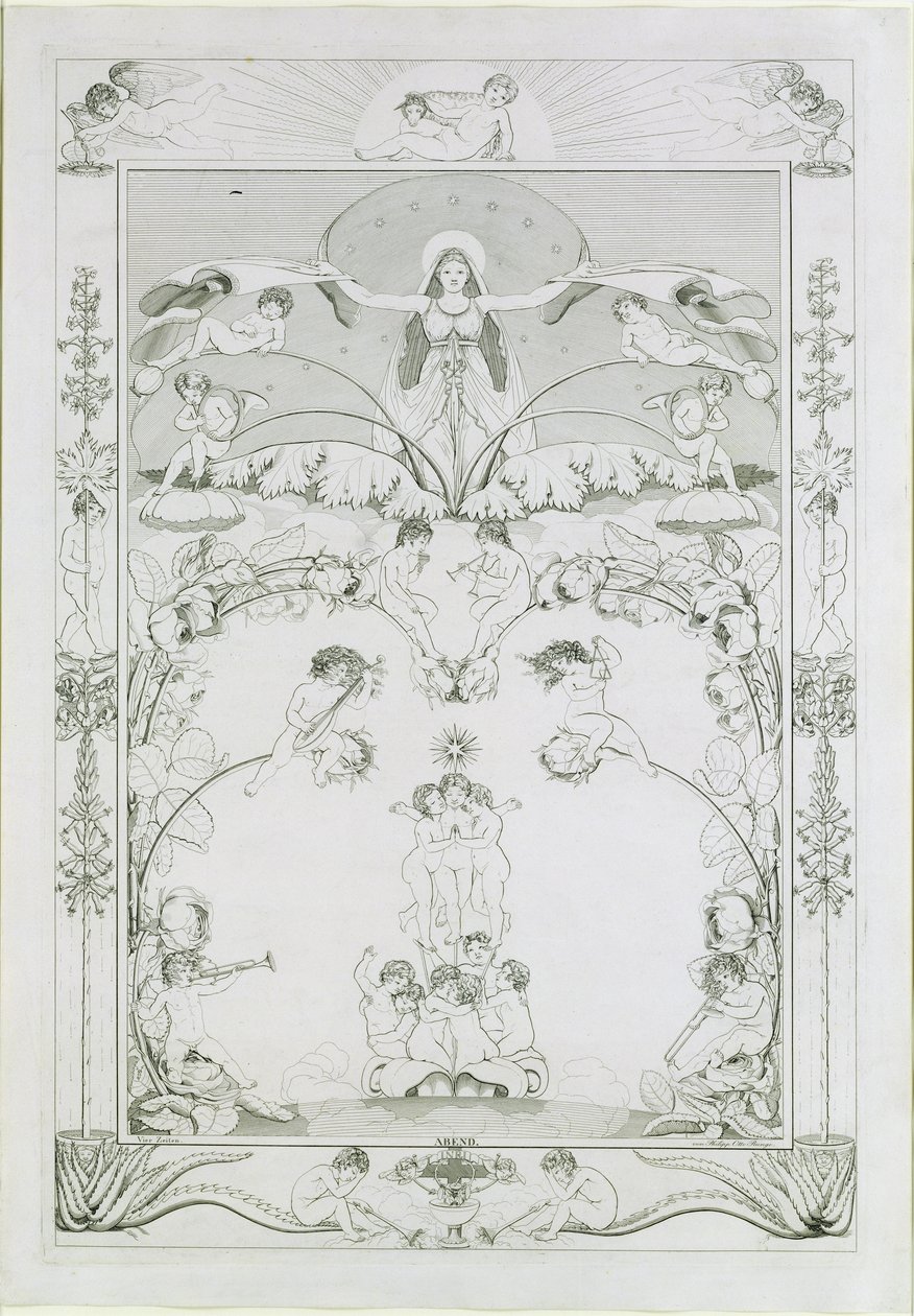 Kveld, 1805 av Philipp Otto Runge