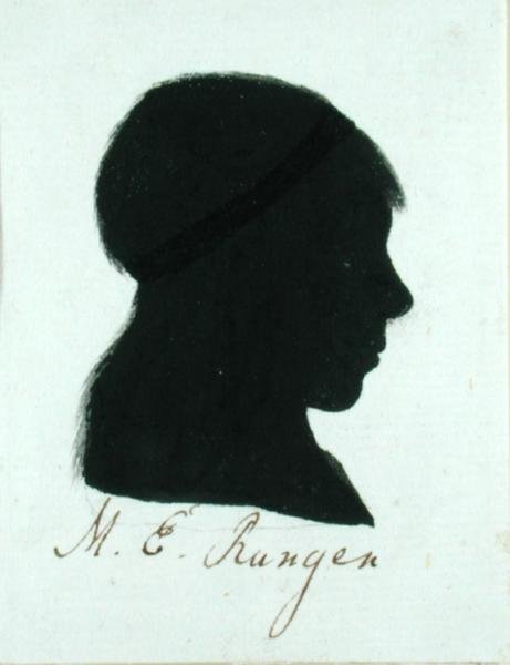 Maria Elizabeth Runge (f.1763) (indisk blekk på papir) av Philipp Otto Runge