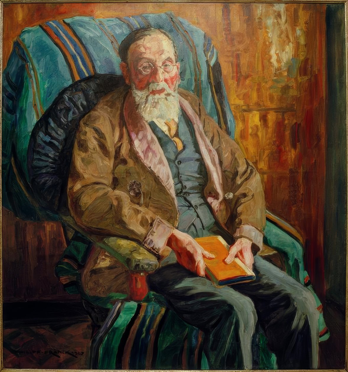 Portrett av historikeren Albert Ruppersberg av Philipp Franck