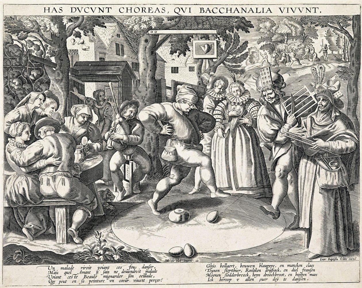 Eggedans, ca. 1580. av Philipp Galle