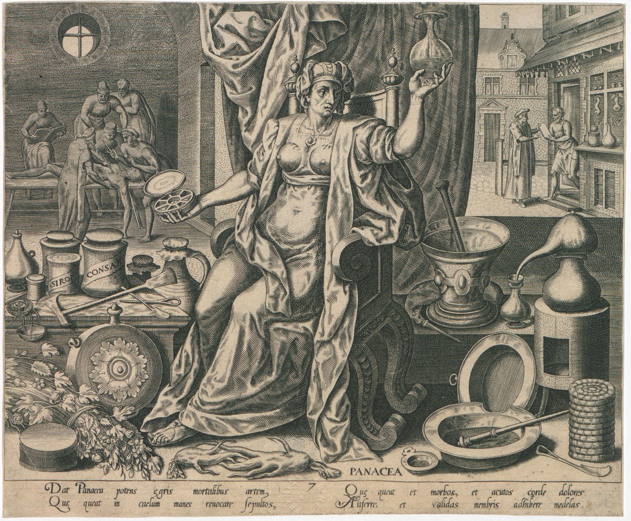 Panacea, 1574. av Philipp Galle