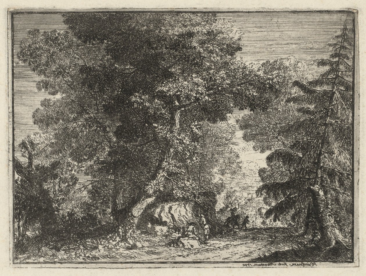 En vei gjennom skogen av Philipp Hieronymus Brinckmann